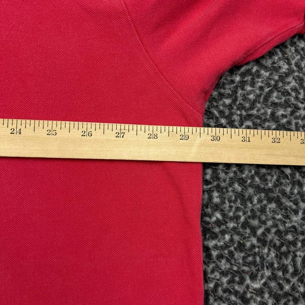 Vintage Polo Ralph Lauren Shirt Men 3XLT Red V-Neck Short Sleeve Cotton